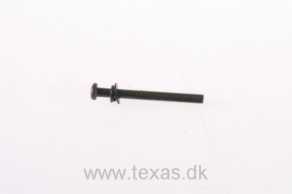 Texas Maskinskrue sort 5x50