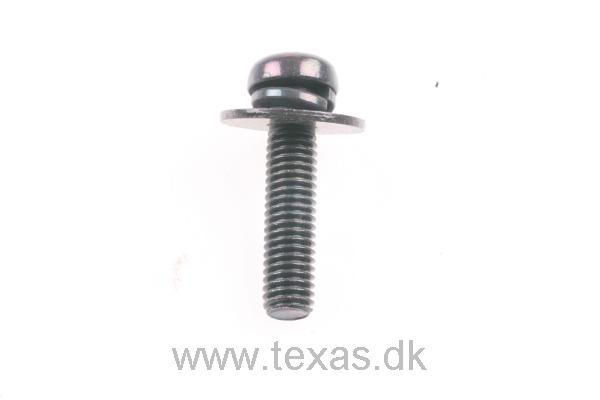 Texas Maskinskrue sort panhovedet 5x22