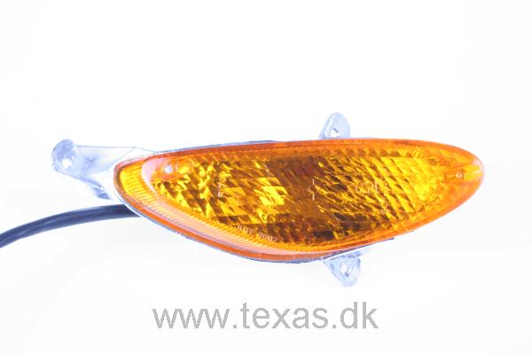 Texas Blinklys for højre gul