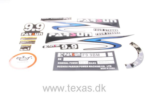 Labels F9.9BML sæt