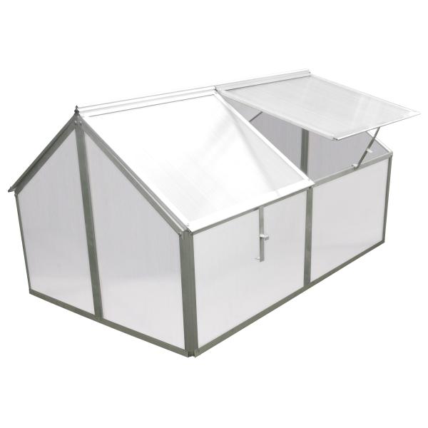Minidrivhus sølv 120x80x67cm