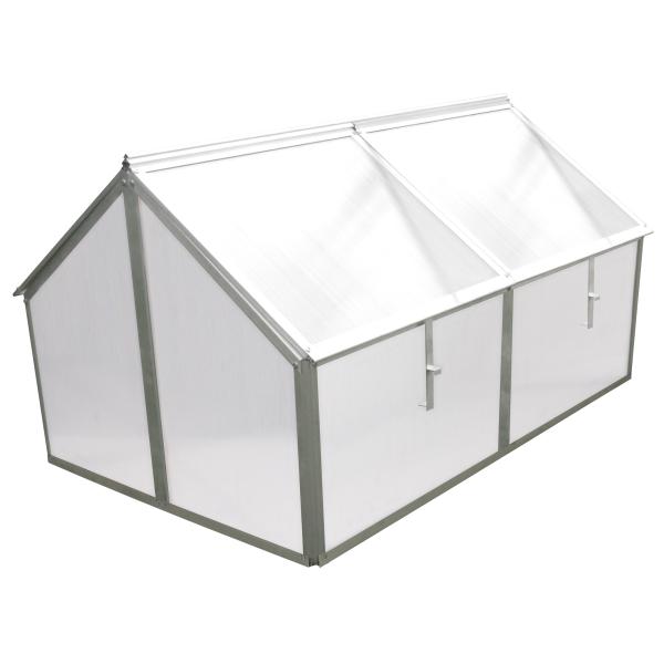 Minidrivhus sølv 120x80x67cm