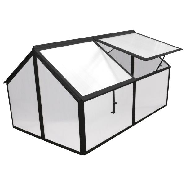 Minidrivhus sort 120x80x67cm