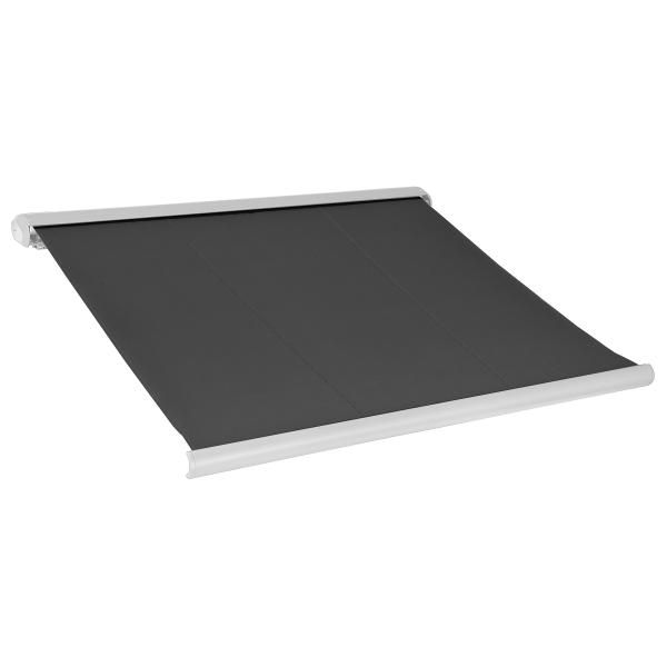 Elektrisk markise lukket 450x300cm antracitgrå/hvid