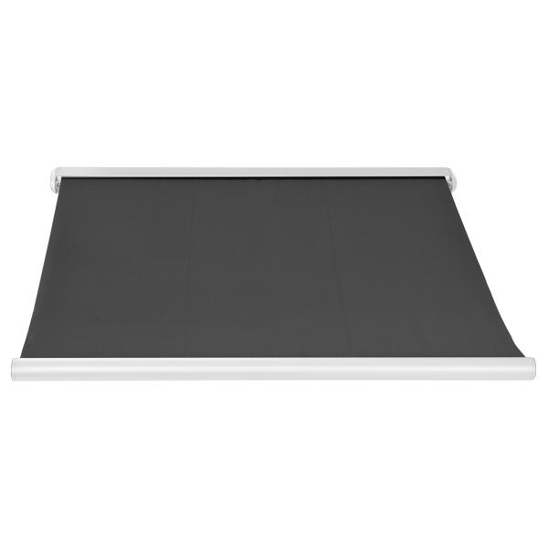 Elektrisk markise lukket 450x300cm antracitgrå/hvid