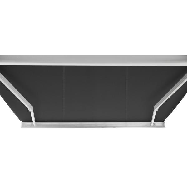 Elektrisk markise lukket 450x300cm antracitgrå/hvid