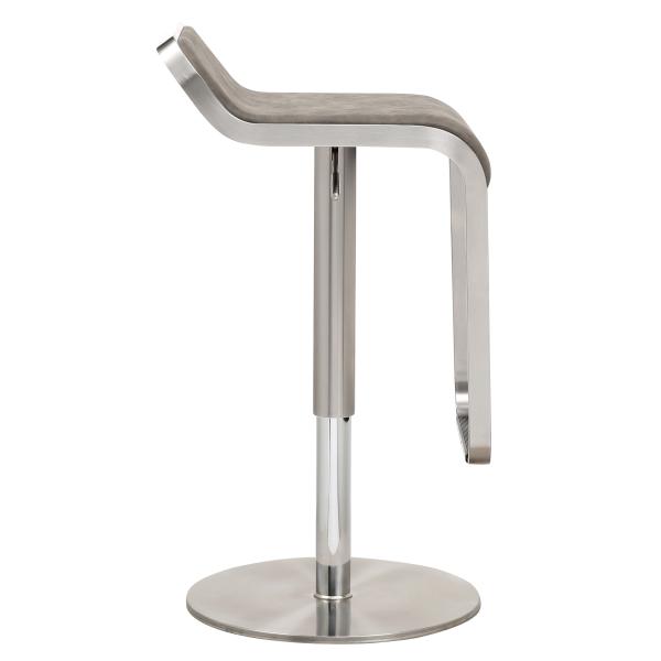 Eva kunstlæder grå/krom