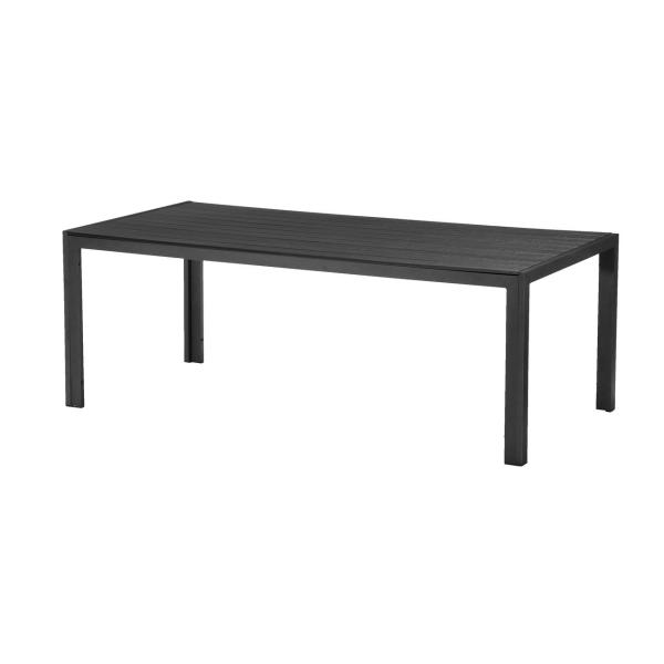 Havebord sort nonwood 100x205cm