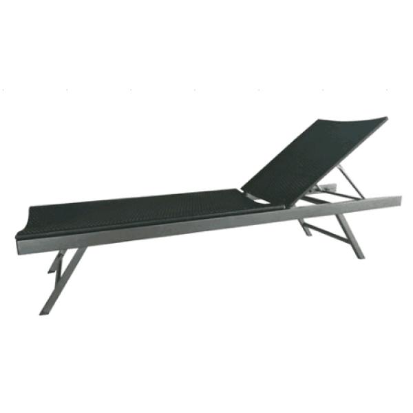 Solseng i polyrattan sort 