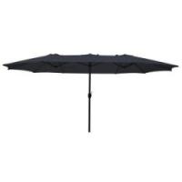 Dobbelt parasol mørkeblå 2,2x4m