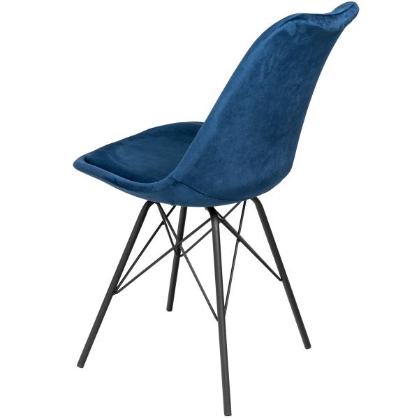Mads velour blå/sort