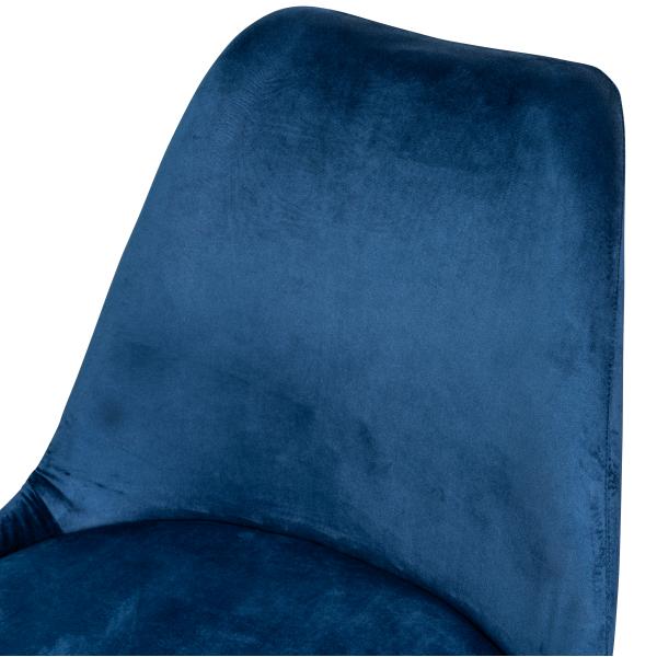 Mads velour blå/sort