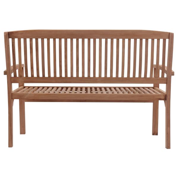 Nina bænk i kerne teaktræ 120x54x88cm