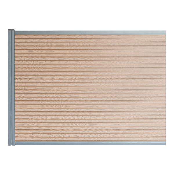 Komposithegn med 1 stolpe 104cm brun
