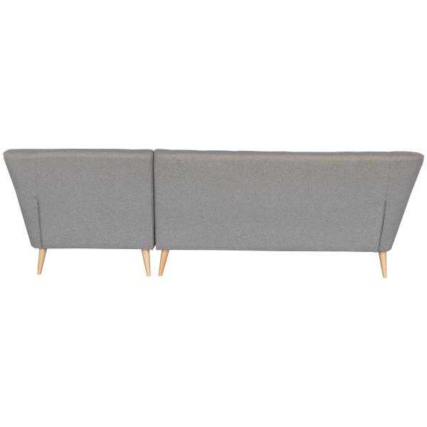 Padova højrevendt chaiselong sofa grå