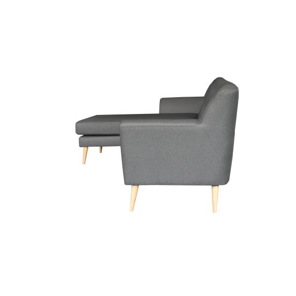Padova højrevendt chaiselong sofa mørkegrå