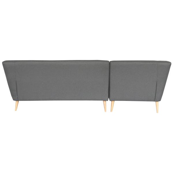 Padova højrevendt chaiselong sofa mørkegrå
