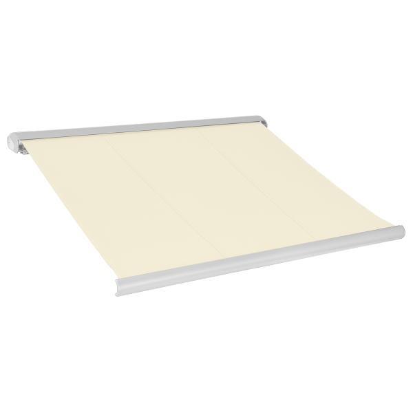 Elektrisk markise lukket 350x300cm creme/hvid