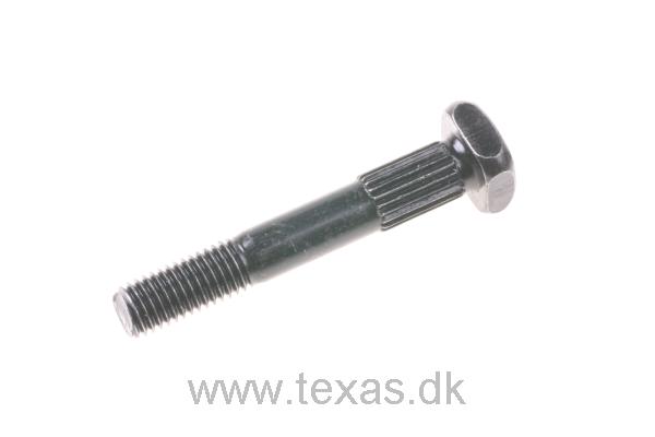 Texas Stålbolt sort med firkantet hoved 1/4 x 41